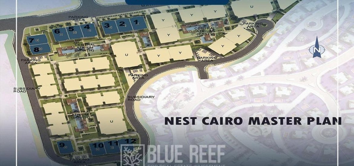 Apartment in Nest Cairo, New Cairo, Egypt, 2 bedrooms, 135 sq.m. No. 3879 - 3