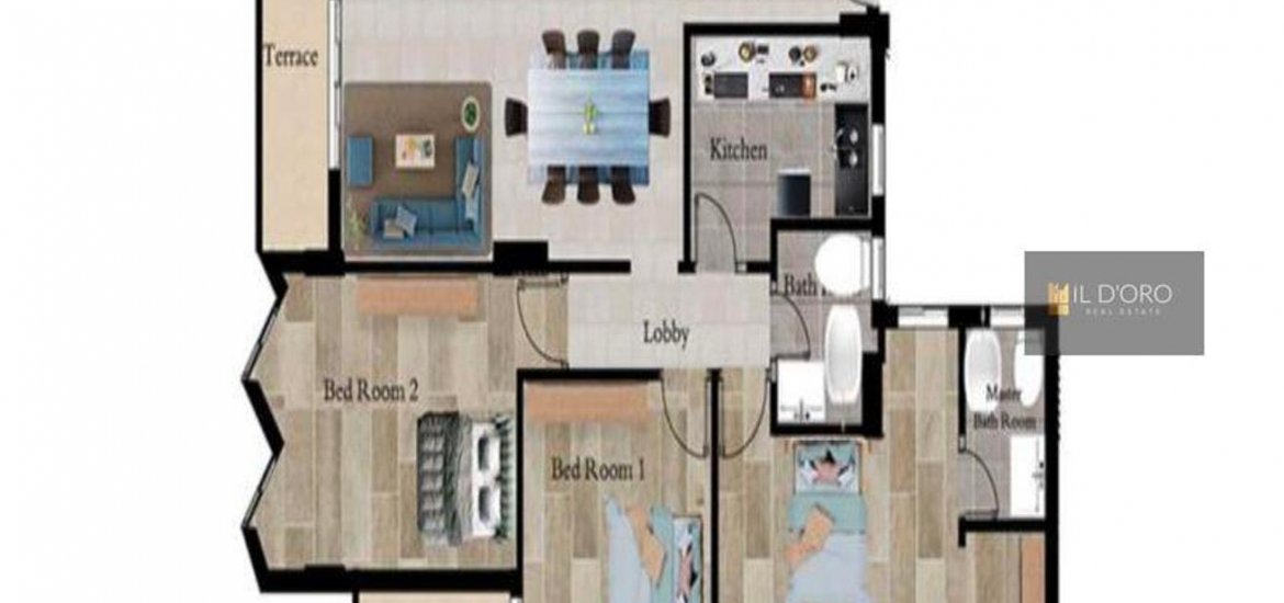 Apartment in The 5th Settlement, New Cairo, Egypt, 3 bedrooms, 179 sq.m. No. 6099 - 12